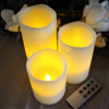 Image of Flameless LED Candles with Remote and Timer Set of 3